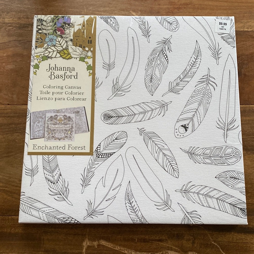 Johanna Basford coloring canvas